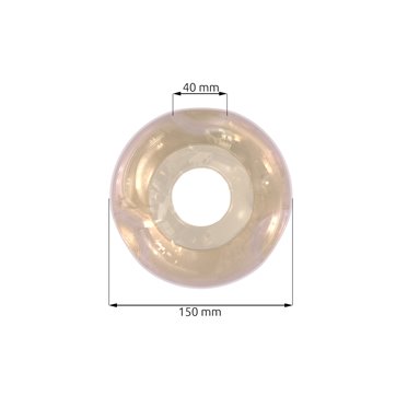 Klosz szklany ISTAR miodowy