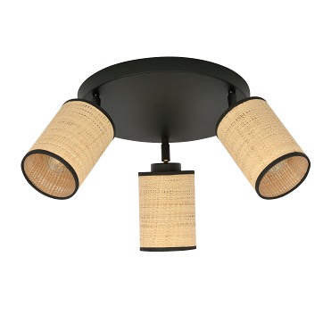 Lampa sufitowa YOGA 3 PREMIUM BLACK nowoczesna, boho, rattan