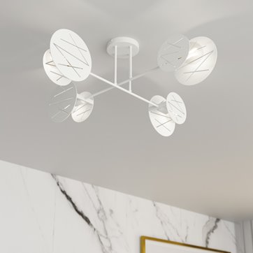 Lampa sufitowa FRICK 4 WH nowoczesna, biała, metal