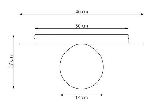 Lampa sufitowa SOLAR 1 BURGUNDY OPAL nowoczesna, burgundowa