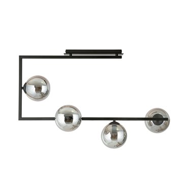 Lampa sufitowa SOMA 4 BL GRAFIT nowoczesna, klosze