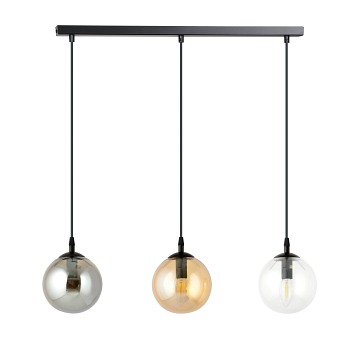 Lampa wisząca COSMO 3 BL MIX loft, klosz, kolor mix