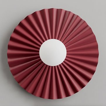 Kinkiet UMBRA L K1 BURGUNDY OPAL nowoczesny, metal, fala