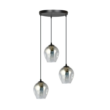Lampa wisząca ISTAR 3 BL PREMIUM GRAFIT loft klosze grafit