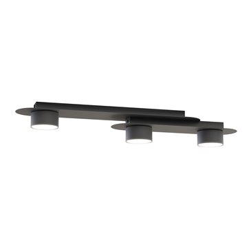 Lampa sufitowa STILO 3 BL BLACK plafon, czarna, metal, loft