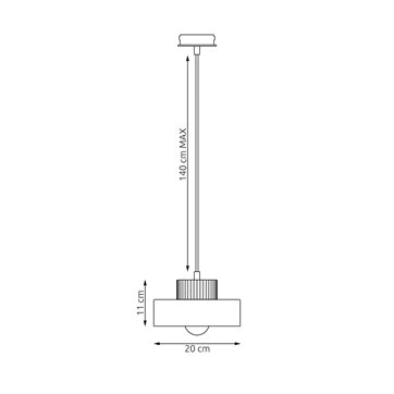 Lampa wisząca KIVI 1S WHITE nowoczesna, biała, metal drewno