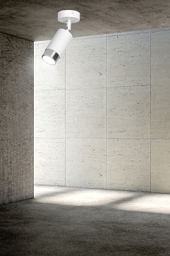 Lampa sufitowa HIRO 1 WH/CHROME tuby, metal, biały/chrom