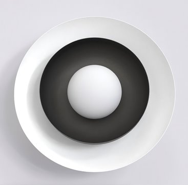 Kinkiet POPPI K1 WH BLACK nowoczesny, czarny, metal