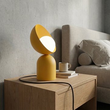 Lampka nocna BOTO LN1 ORANGE metal, pomarańczowa, nowoczesna