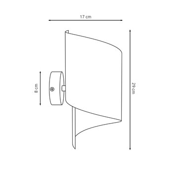 Kinkiet SPIRAL GOLD nowoczesny, minimalistyczny, złoty