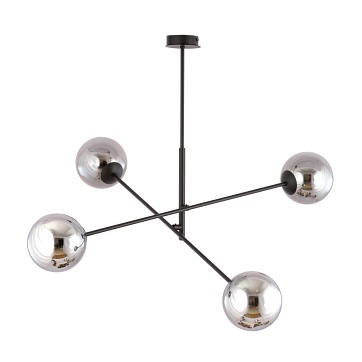 Żyrandol LINEAR 4 BLACK/GRAFIT minimalistyczny, loft, czarny