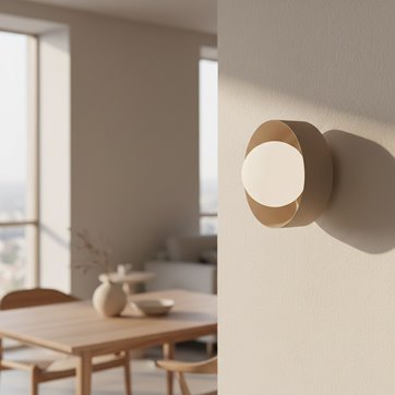 Kinkiet LULU K1 MOKKA nowoczesny, beżowy, metal