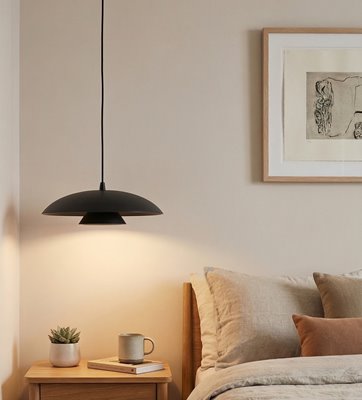 Lampa wisząca BABEL 1 BLACK nowoczesna, czarna, metal