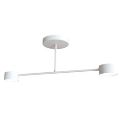Lampa sufitowa HALO 2 WHITE minimalistyczna, biały, metal
