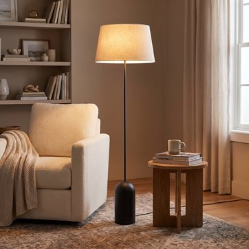 Lampa podłogowa PEARL LP1 BEIGE abażur, beż, klasyczna