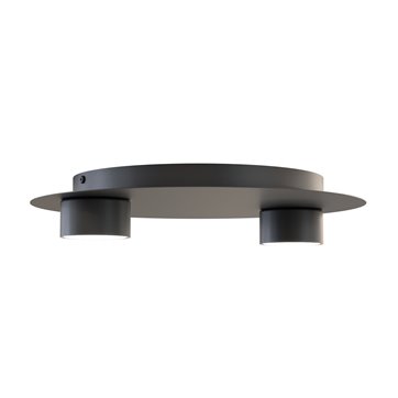 Lampa sufitowa BOLX 2 BL BLACK plafon, czarna, metal, loft