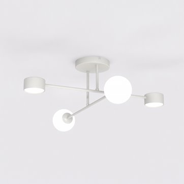 Lampa sufitowa HOLON 4 GRAY plafon, szara, metal