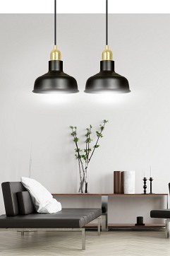 Lampa wisząca IBOR 2 BLACK wyjątkowa regulowana czarno/złota