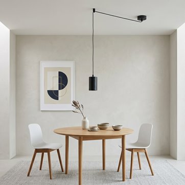 Lampa wisząca TRAKER 1 BL/BLACK nowoczesna, pająk, czarna