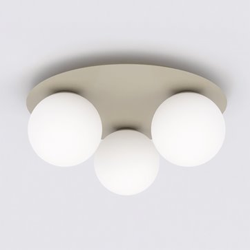 Lampa sufitowa SOLAR 3 MOKKA OPAL nowoczesna, beżowa, biała