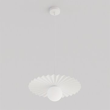Lampa wisząca UMBRA 1 WHITE nowoczesna, biała, metal, fala