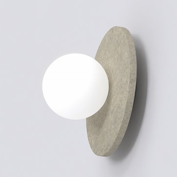 Kinkiet CALMA S K1 BEIGE nowoczesny, klosz, filc, beżowy