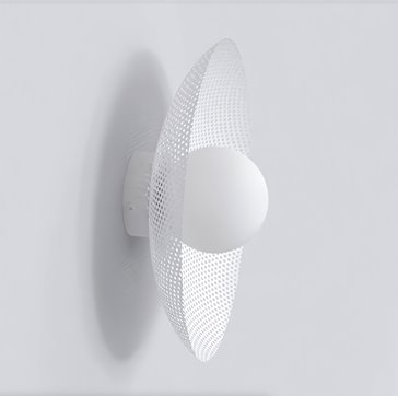 Kinkiet VIBEZ K1 WHITE nowoczesny, biały, metal