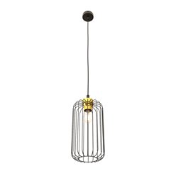 Lampa wisząca VANDER 1 BL GOLD loft nowoczesna czarno/złota