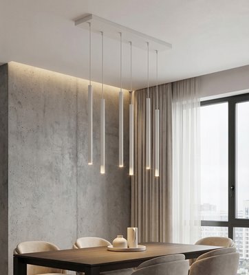 Lampa wisząca SELTER 6 GRAY glamour, sople, szara