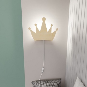 Kinkiet QUEEN K1  oryginalny, drewno, dziecięcy