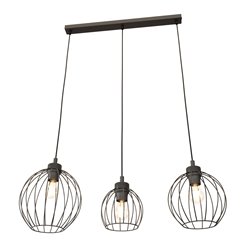 Lampa wisząca NANDO 3 BL loft, nowoczesna, czarna