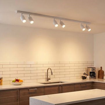 Lampa sufitowa FLASH 6 WHITE nowoczesna, minimalistyczna
