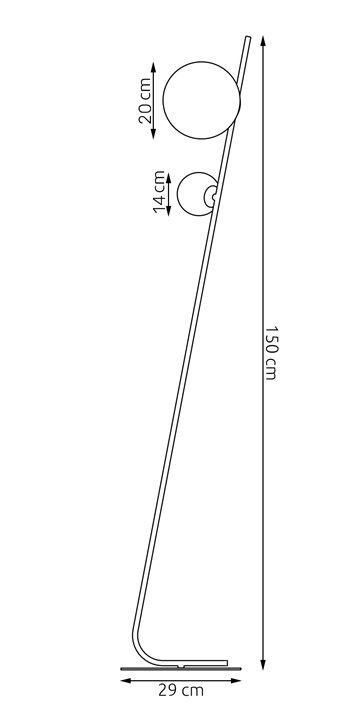 Lampa podłogowa TATU LP2 BL MOKKA nowoczesna, beżowa, metal