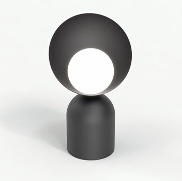 Lampka nocna BOTO LN1 BLACK metal, czarna, loft