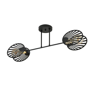 Lampa sufitowa TALIA 2 BLACK żyrandol DESIGN czarny/złoty
