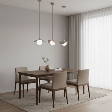 Lampa wisząca RITUAL 1S MOKKA nowoczesna, beżowa, metal