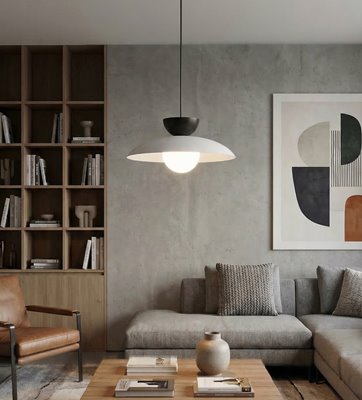 Lampa wisząca MULAN 1 GRAY BL nowoczesna, szara, metal