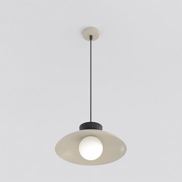 Lampa wisząca MULAN 1 MOKKA BL nowoczesna, beżowa, metal