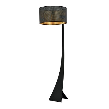 Lampa podłogowa ESTRELLA LP1 BLACK/GOLD abażur czarno/złoty