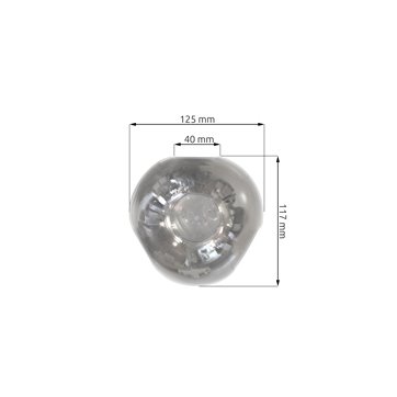 Klosz szklany EGG grafit