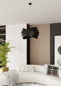 Lampa wisząca VIENO BLACK oryginalna regulowana metal czarna