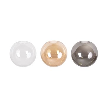 Lampa wisząca ROSSI 6 WH TRANSPARENT nowoczesna klosz biała