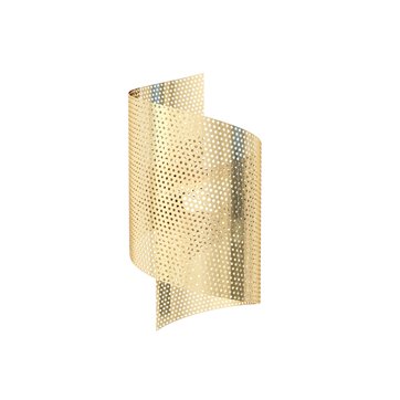 Kinkiet SPIRAL GOLD nowoczesny, minimalistyczny, złoty