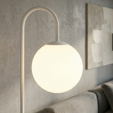 Lampa podłogowa FLOR LP1 BL WHITE nowoczesna, biała, metal