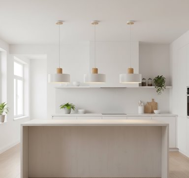 Lampa wisząca TORIN 1 WHITE skandynawska, regulowana, biała