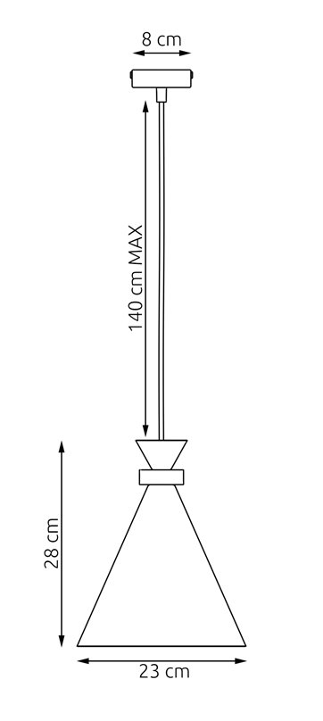 Lampa wisząca ZERO 1 BURGUNDY nowoczesna, metal, drewno
