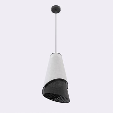 Lampa wisząca MODA 1 BL GRAY LOFT nowoczesna, szara, abażur
