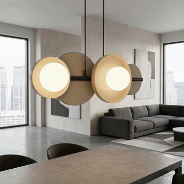 Lampa wisząca MODEL 4 BL MOKKA loft, beżowa, metal
