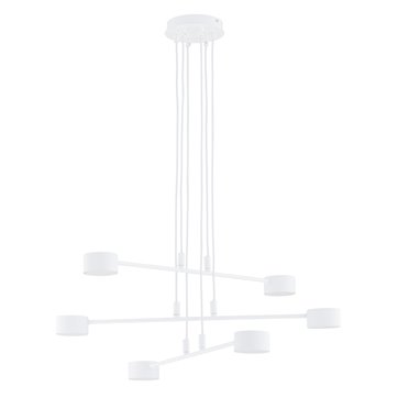 Lampa wisząca MODUS 6 WHITE minimalistyczna, biały, metal