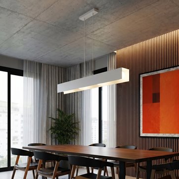 Lampa wisząca GENTOR 4 WHITE minimalistyczna, loft, biała